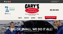 Desktop Screenshot of garysfullservice.com